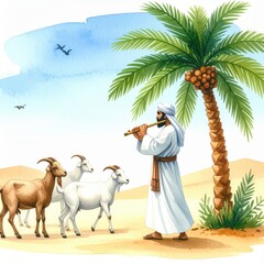 Gentle Music in Rural Desert Setting