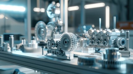 Factory industrial machinery components