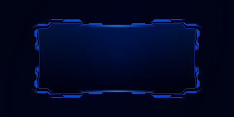 Sci fi futuristic user interface, HUD template frame design, Technology abstract background	
