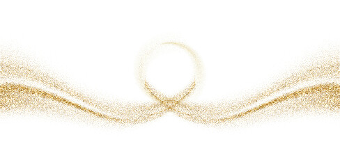 Abstract Gold Glitter Swirl: Elegant Festive Background Design Element