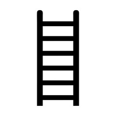 Simple Ladder Silhouette Icon for Progress, Growth, and Access