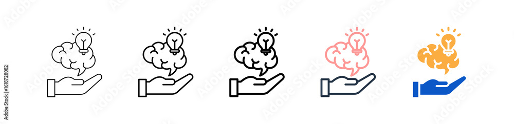 Poster knowledge different style icons set vector illustration.
