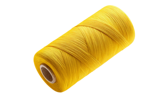 A yellow cord is shown on a white background