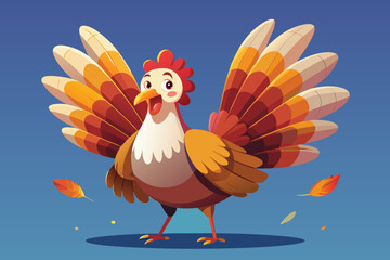 Cartoon Illustration of a Happy Plump Character with Simple Design Elements