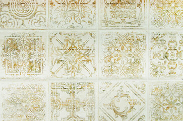 Intricate Patterned Tiles Design with Ornate Details