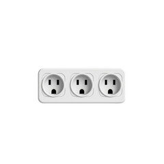 Electrical Power Outlet Installation Home Office Image Modern Environment Close-Up View Utility Concept