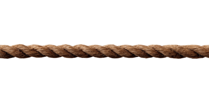 A rope is shown in a white background