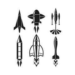 Minimal Black Plane Vector Illustration | Airplane Silhouette Icon
