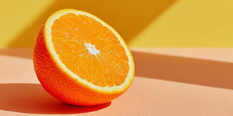 orange on white background