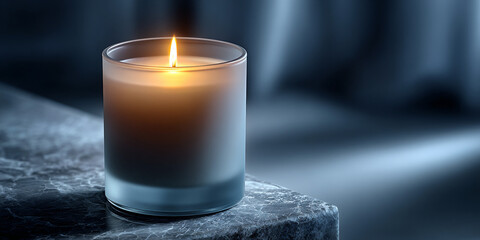 candle in the glass
