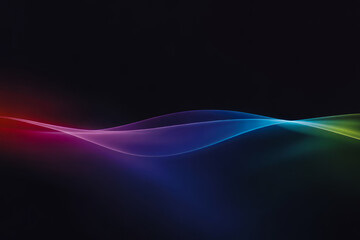 Wavy gradient light flow abstract background