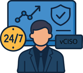 A professional virtual CISO provides 24/7 cybersecurity consulting and robust data protection services, ensuring digital safety and business resilience.