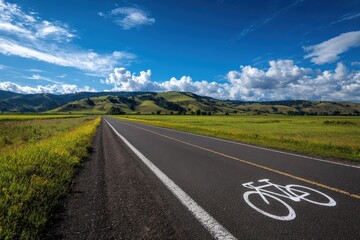 Scenic Bike Path, Rolling Hills