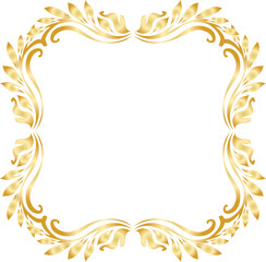 frame with golden ornament