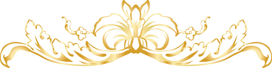 floral golden border 