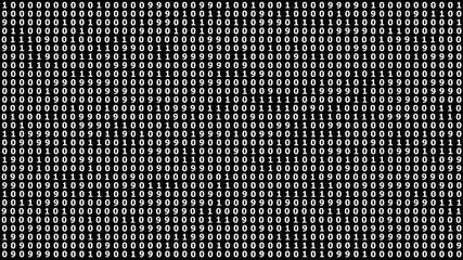 data processing on black background. Technology, computing and digital interface concept digitally generated image. Binary code blue abstract background. - Powered by Adobe