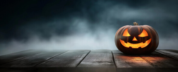 Halloween Background With Copy Space.