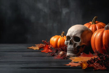 Halloween Background With Copy Space.