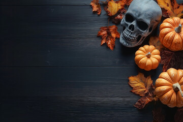 Halloween Background With Copy Space.