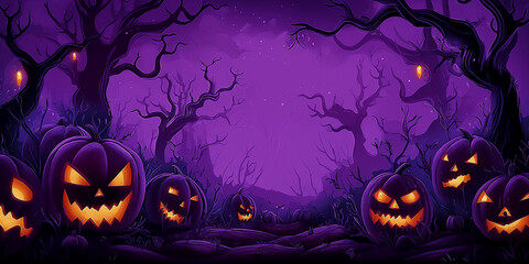 Halloween Background With Copy Space.