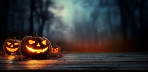 Halloween Background With Copy Space.