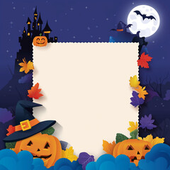 Halloween Background With Copy Space.