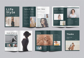 Lifestyle Magazine Template Design