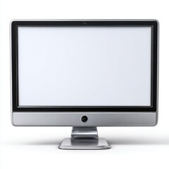Ai generated image of modern computer monitor isolated on white background