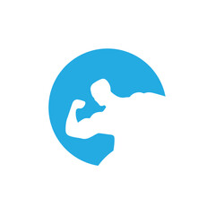 Biceps Power Fitness Symbol Vector