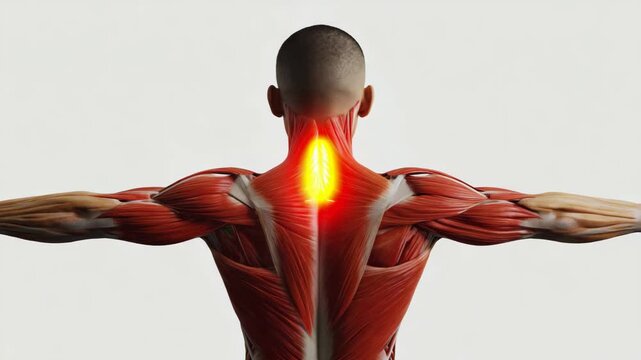 Understanding the human anatomy with detailed muscle visualization