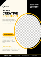 Creative Business Flyer Template for Marketing Agency or Startup Promotion