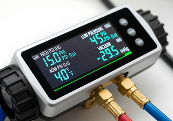 Digital Manifold Gauge Refrigeration AC PSI Vacuum