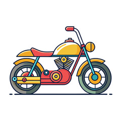 vector illustration of a motorcycle