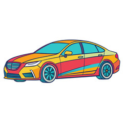 Obraz premium colorful sports car