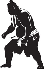 Fototapeta premium Sumo wrestler silhouette