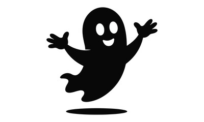 Ghost Silhouette Halloween Clipart