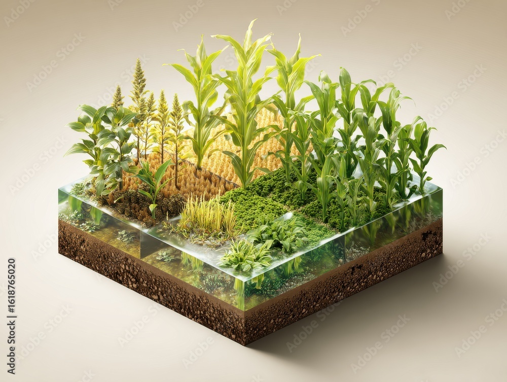 Poster optimizing crop cycles with soil enhancement plans in agricultural fields
