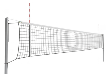 Volleyball net equipment isolated on transparent background