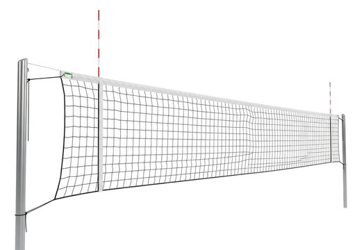 Volleyball net equipment isolated on transparent background