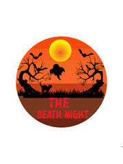 Halloween night background.