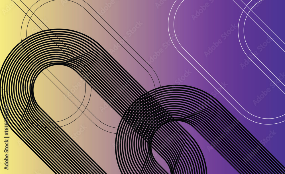 Aufkleber abstract geometric background with diagonal lines and shapes. vector illustration
