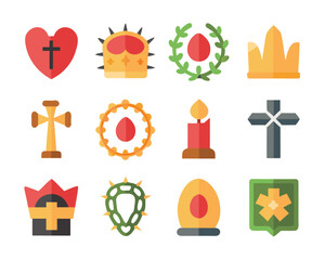 Symbolic representation of a crown of thorns a powerful religious emblem signifying sacrifice and redemption rendered as a clean graphic