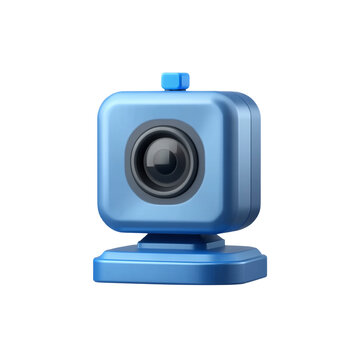 3D Blue Webcam