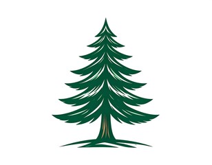 Stylized evergreen tree graphic