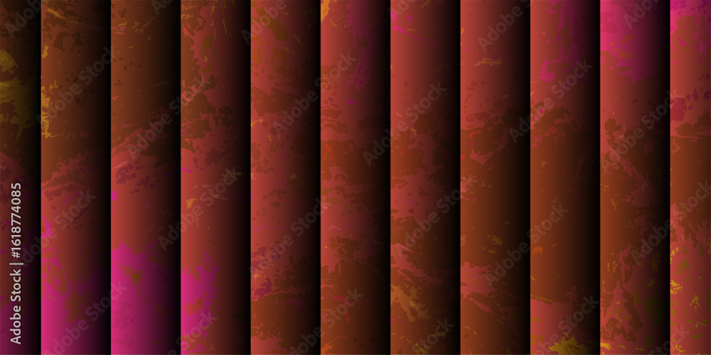 Aufkleber abstract visually striking background with vertical striped bars in varying shades of glowing colors