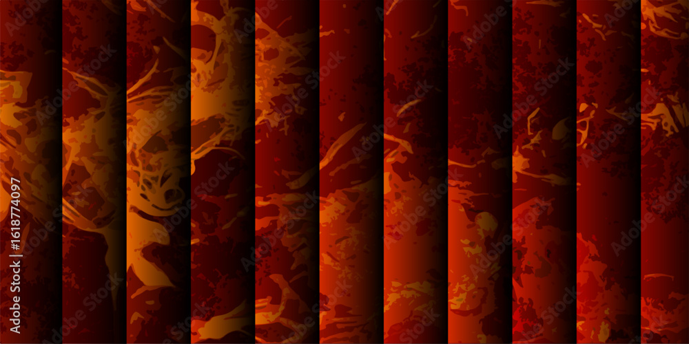 Aufkleber abstract visually striking background with vertical striped bars in varying shades of glowing colors