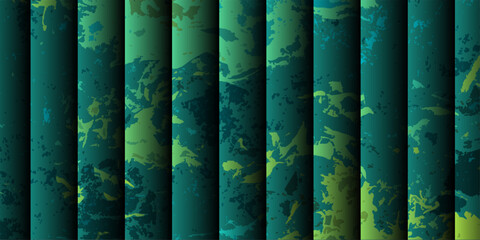 Abstract visually striking background with vertical striped bars in varying shades of glowing colors. Smoky, marbled, or cloudy texture depth and an illusion with structured pattern.