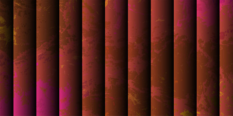 Abstract visually striking background with vertical striped bars in varying shades of glowing colors. Smoky, marbled, or cloudy texture depth and an illusion with structured pattern.