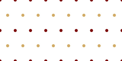 Classic dotted seamless gold, brown and white pattern. Vector polka dot geometric ornate design