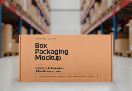 cardboard box placed on the floor